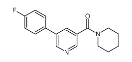 Methanone, [5-(4-fluorophenyl)-3-pyridinyl]-1-piperidinyl- 结构式