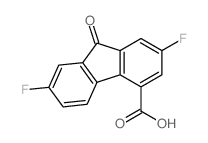 2,7-二氟-9-氧代-9H-芴-4-羧酸 结构式