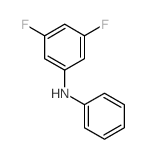 3,5-二氟-N-苯基苯胺 结构式