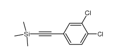 1,2-二氯-4-[2-(三甲基硅基)乙炔基]苯 结构式