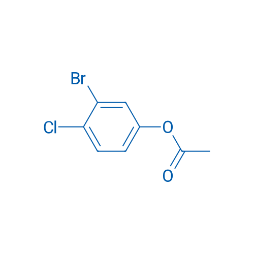1-乙酰氧基-3-溴-4-氯苯 结构式