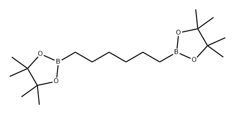 2,2'-(1,6-己二基)双[4,4,5,5-四甲基]-1,3,2-二氧杂硼戊环 结构式