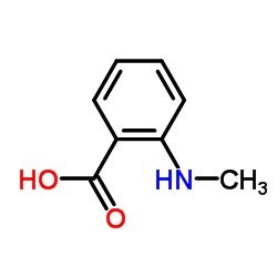 N-甲基邻氨基苯甲酸 结构式