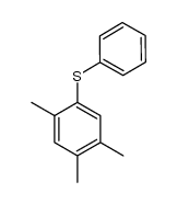 1,2,4-三甲基-5-(苯硫基)苯 结构式