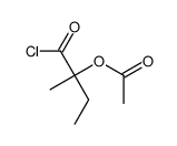 Butanoyl chloride, 2-(acetyloxy)-2-methyl- 结构式