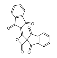 Spiro[2H-indene-2,3'-oxetane]-1,2',3-trione, 4'-(1,3-dihydro-1,3-dioxo-2H-inden-2-ylidene)- 结构式