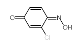 3-Chloro-4-(hydroxyimino)-2,5-cyclohexadien-1-one 结构式