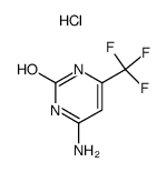 6-氨基-4-(三氟甲基)-2(1H)-嘧啶酮盐酸盐(1:1) 结构式