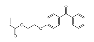 2-(4-苯甲酰基苯氧基)乙基丙烯酸酯 结构式