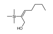 2-Hepten-1-ol, 2-(trimethylsilyl)-, (2Z)- 结构式