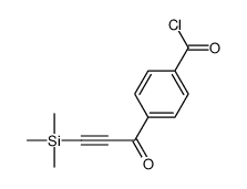4-[1-氧代-3-(三甲基硅基)-2-丙炔基]苯甲酰氯 结构式