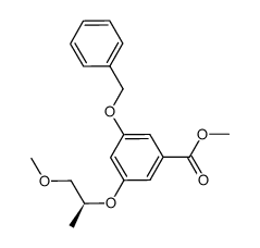 Benzoic acid, 3-[(1S)-2-methoxy-1-methylethoxy]-5-(phenylmethoxy)-, methyl ester 结构式