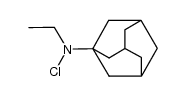 N-氯-N-乙基-1-金刚烷胺 结构式