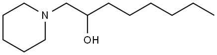α-己基-1-哌啶乙醇 结构式