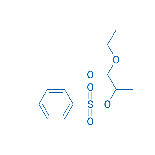 (S)-2-(TOLUENE-4-SULFONYLOXY)-PROPIONIC ACID ETHYL ESTER 结构式