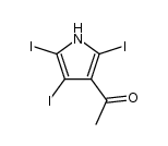 1-(2,4,5-三碘-1H-吡咯-3-基)乙酮 结构式