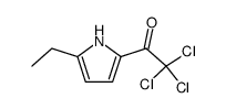 Ethanone, 2,2,2-trichloro-1-(5-ethyl-1H-pyrrol-2-yl)- 结构式