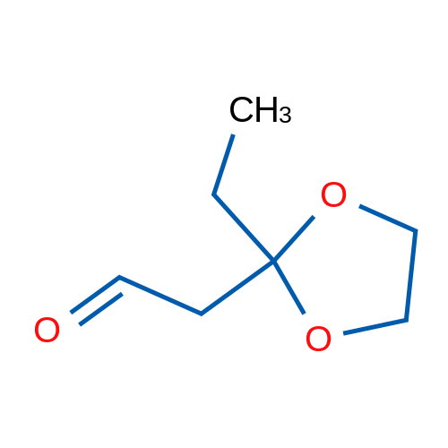 2-(2-Ethyl-1,3-dioxolan-2-yl)acetaldehyde 结构式