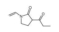 1-ethenyl-3-(1-oxopropyl)-2-Pyrrolidinone 结构式