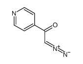 2-重氮-1-(4-吡啶基)乙酮 结构式