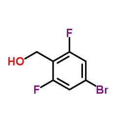 4-溴-2,6-二氟苯甲醇 结构式