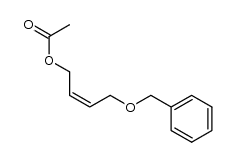 2-Buten-1-ol, 4-(phenylmethoxy)-, 1-acetate 结构式