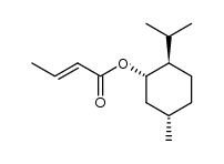 2-丁烯酸-5-甲基-2-(1-甲基乙基)环己酯, [1R-[1α(E),2α,5β]]- 结构式
