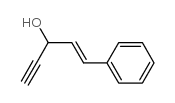 1-苯基-1-戊烯-4-炔-3-醇 结构式