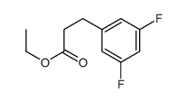 3-(3,5-DIFLUORO-PHENYL)-PROPIONIC ACID ETHYL ESTER 结构式