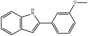 2-(3-甲氧基苯基)-1H-吲哚 结构式