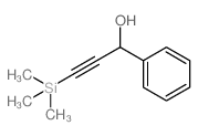 1-苯基-3-三甲基硅烷-2-丙炔-1-醇 结构式
