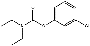 3-氯苯基二乙基氨基甲酸酯 结构式