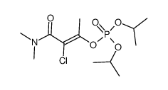Phosphoric acid, diisopropyl ester, ester with 2-chloro-3-hydroxy-N,N-dimethylcrotonamide (8CI) 结构式