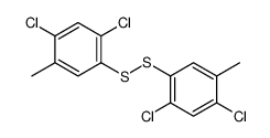 双(2,4-二氯-5-甲基苯基)二硫化物 结构式