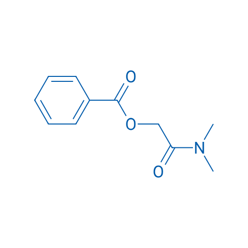 2-(苯甲酰氧基)-N,N-二甲基乙酰胺 结构式