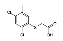 (2,4-二氯-5-甲基苯基硫代)乙酸 结构式