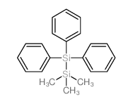 1,1,1-三甲基-2,2,2-三苯基二硅烷 结构式