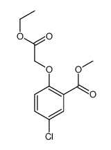 5-氯-2-(2-乙氧基-2-氧代乙氧基)苯甲酸甲酯 结构式