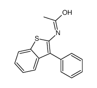 Acetamide, N-(3-phenylbenzo[b]thien-2-yl)- 结构式