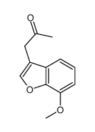 1-(7-甲氧基-3-苯并呋喃基)-2-丙酮 结构式