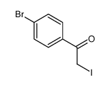 1-(4-溴苯基)-2-碘乙酮 结构式