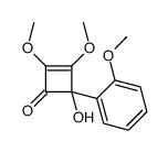 4-羟基-2,3-二甲氧基-4-(2-甲氧基苯基)环丁-2-烯-1-酮 结构式
