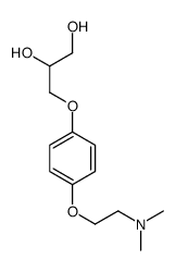 3-[4-[2-(二甲氨基)乙氧基]苯氧基]-1,2-丙二醇 结构式