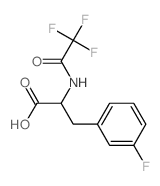 3-氟-N-(三氟乙酰基)苯丙氨酸 结构式