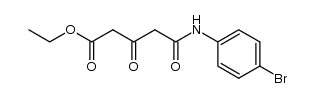 5-[(4-溴苯基)氨基]-3,5-二氧代戊酸乙酯 结构式