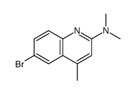 6-溴-N,N,4-三甲基-2-喹啉胺 结构式