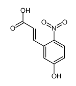 (2E)-3-(5-羟基-2-硝基苯基)丙烯酸 结构式