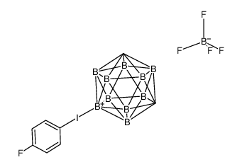 Iodonium, 1,7-dicarbadodecaboran(12)-9-yl(4-fluorophenyl)-, tetrafluoroborate(1-) (9CI) 结构式