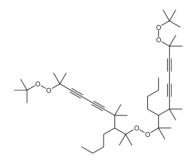 Peroxide, 6-[(1,1-dimethylethyl)dioxy]-1,1,6-trimethyl-2,4-heptadiynyl 1,1-dimethylhexyl (9CI) 结构式