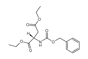 N-苄氧羰基-L-天冬氨酸 1,4-二乙酯 结构式